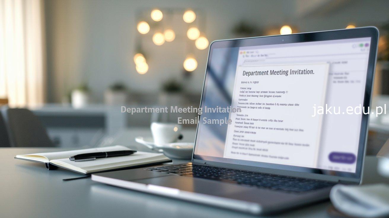 Creating an Effective Department Meeting Invitation Email Sample 1