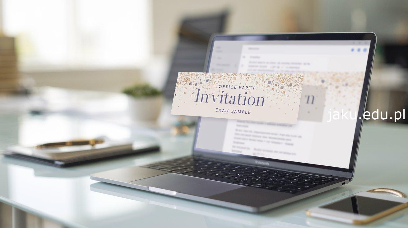 Creative Ideas for Your Next Celebration: Office Party Invitation Email Sample 1