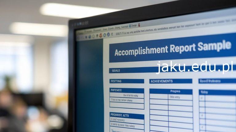 accomplish report sample