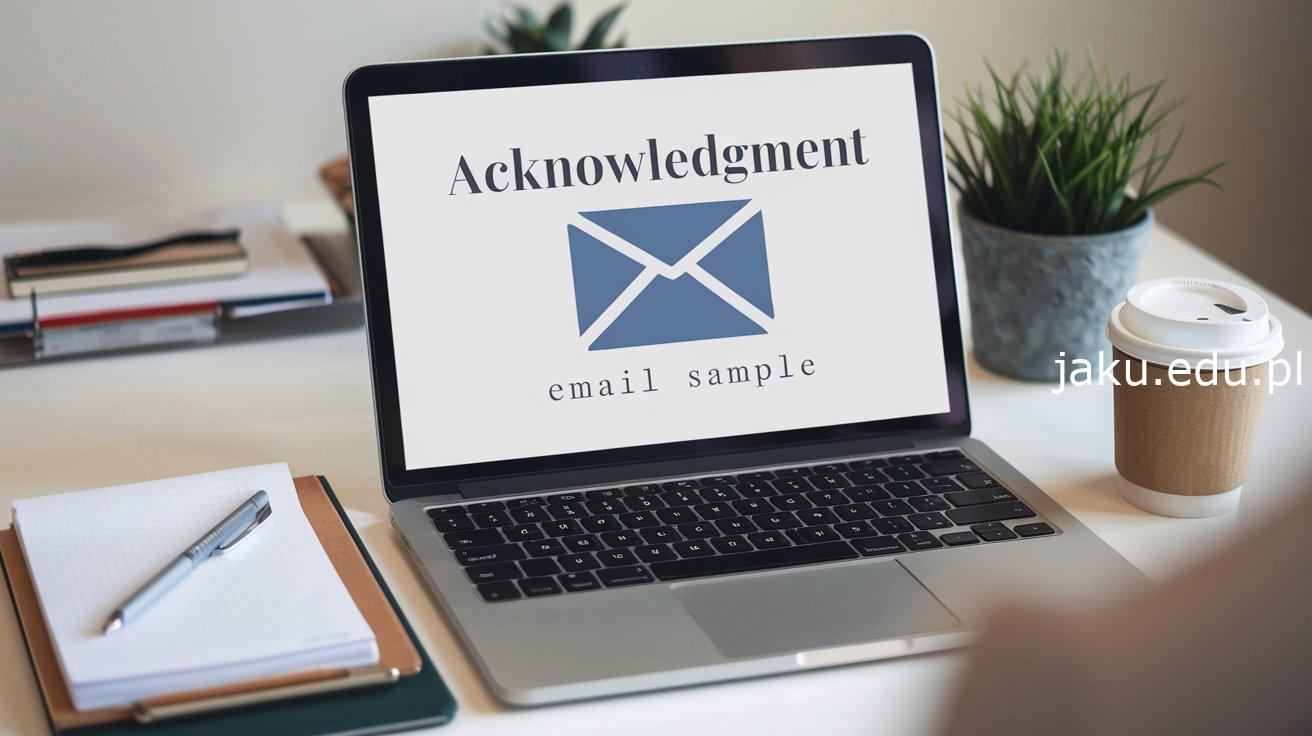 acknowledgement email sample