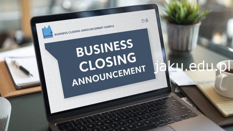 business closing announcement sample