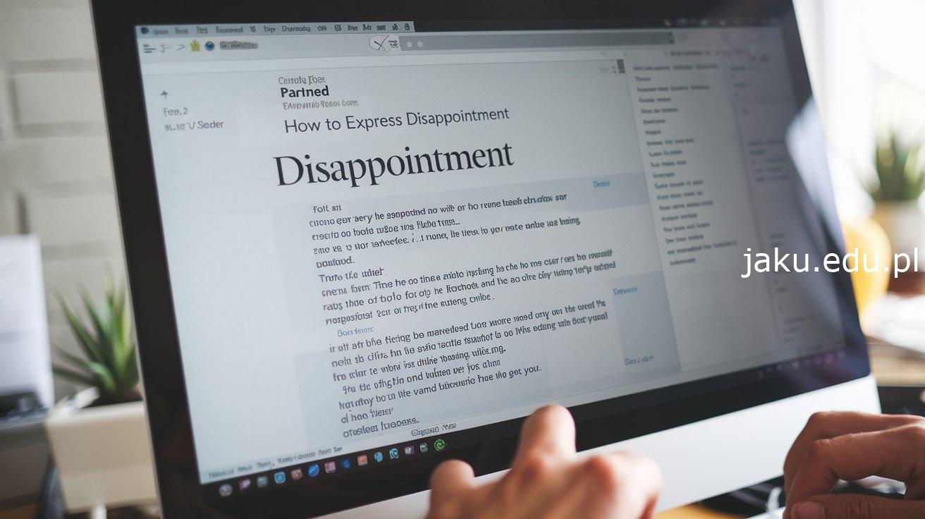 how to express disappointment professionally