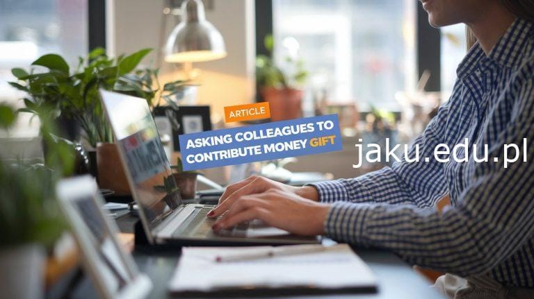 sample email asking colleagues to contribute money for gift