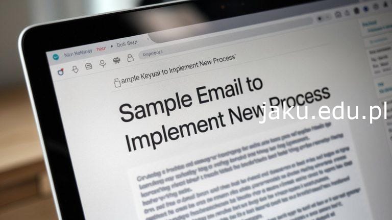 sample email to implement new process