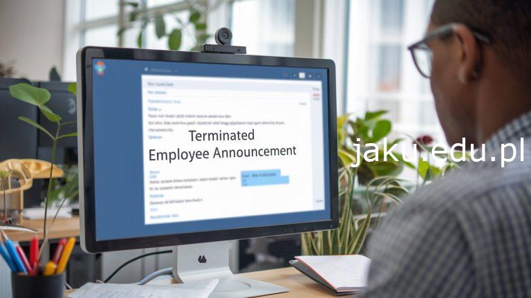 terminated employee announcement